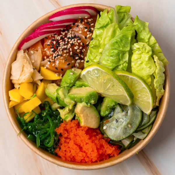 Poke de Salmão No Carbs